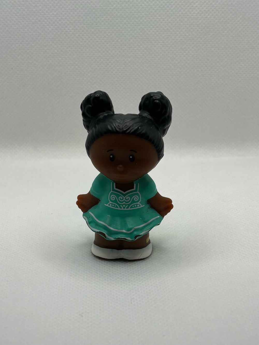 2/15$ 🦊 Fisher Price Little People Tessa In Blue/Teal & White Dress Tutu Festive